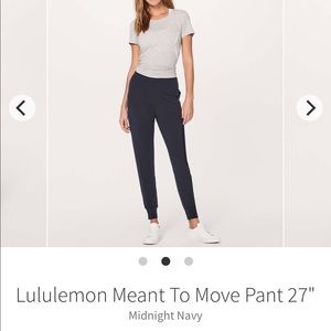 Lululemon Meant to Move Pants 27”